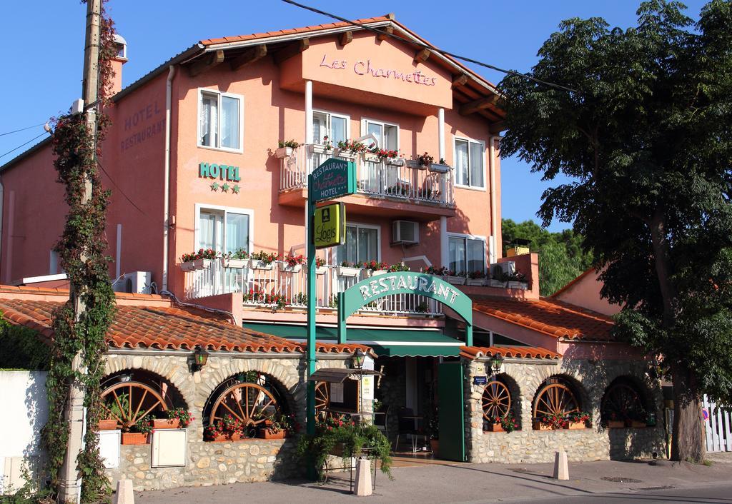 Logis Hotel Restaurant Les Charmettes Argelès-sur-Mer Exterior foto